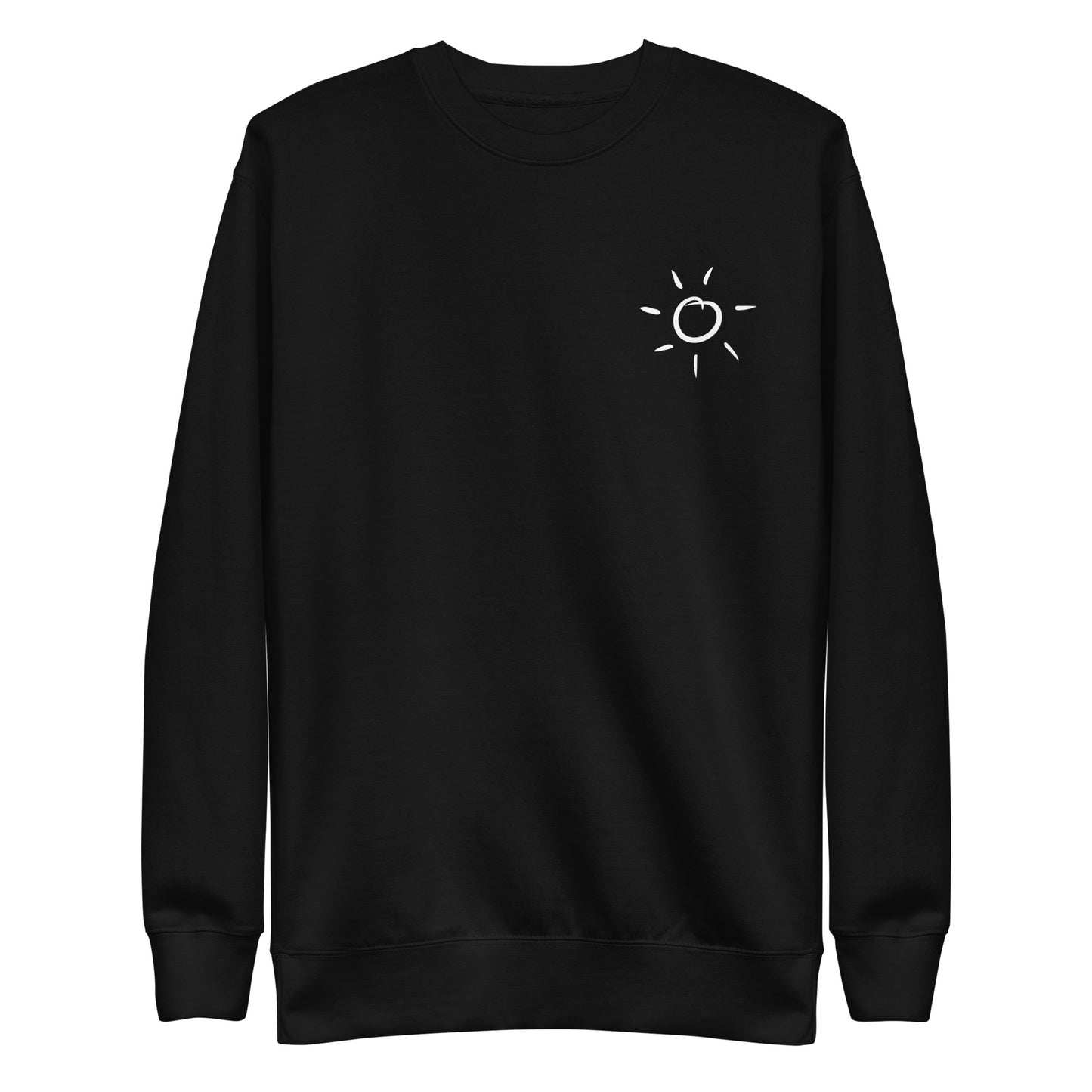 "I want to have so much light the plants grow toward me" Sweatshirt (Black)
